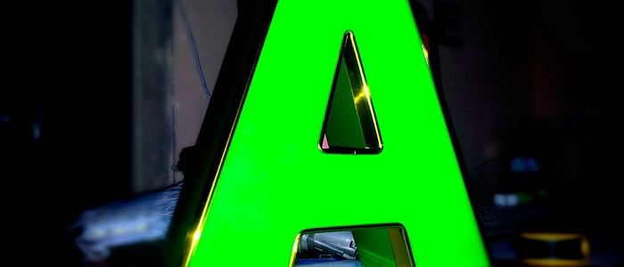 Объемные буквы с подсветкой