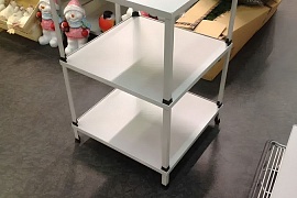 Этажерка для выкладки товара белая