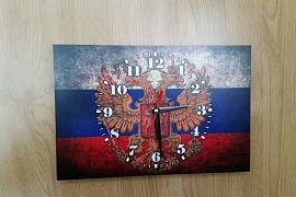 Печать на циферблате часов Флаг и герб