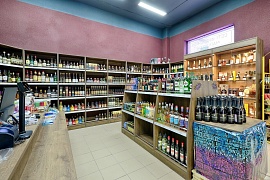 Торговое оборудование для алкогольного магазина